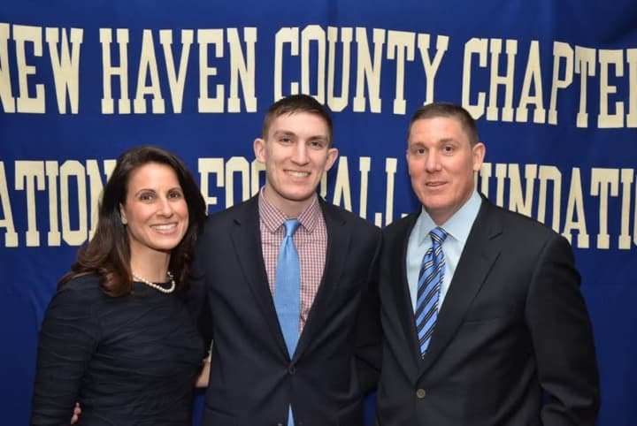 Fairfield resident Thomas Moore was recently honored by the New Haven County Chapter of the National Football Foundation and College Hall of Fame.