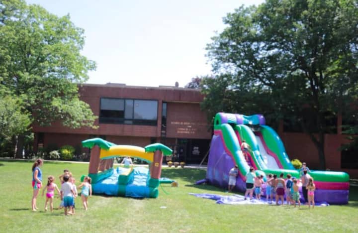 Concordia Summer Camp offers fun with water inflatables every Friday.
