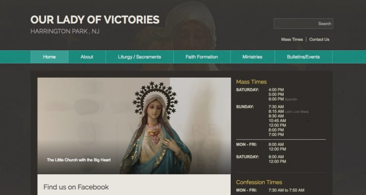 Our Lady of Victories Parish Catholic Church has unveiled a new website.