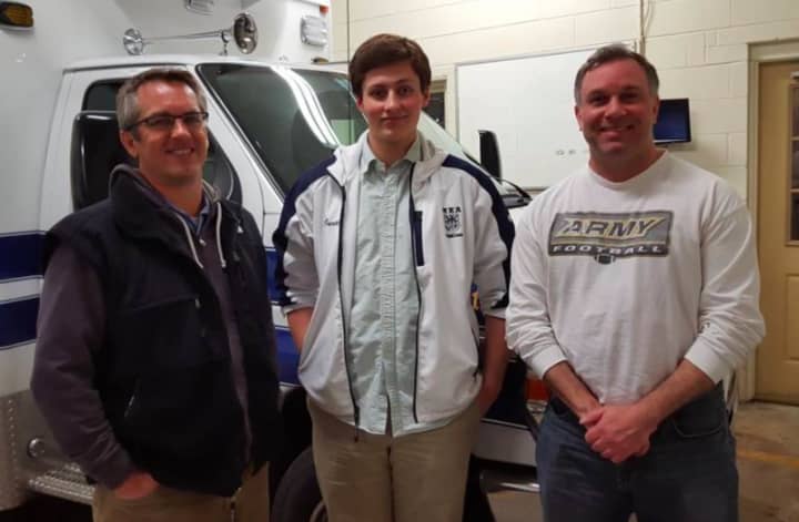 Chris Leishear, Will Curtis and Vincent Amatulli are new members of the Glen Rock Volunteer Ambulance Corps.
