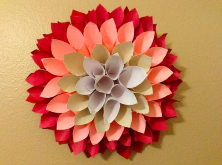 Children ages seven to 17 are invited to create paper Dahlia flowers