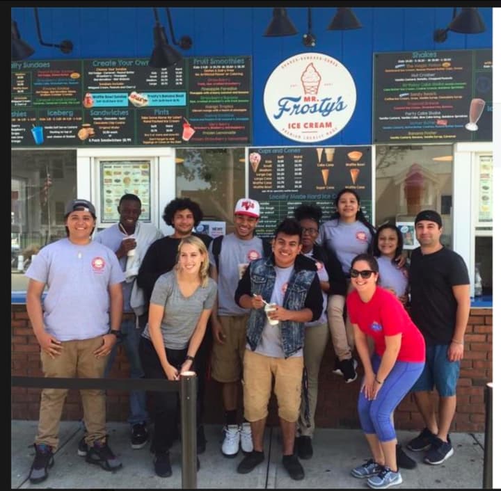 After their trip, the Justice and Law Academy students all went for ice cream at Mr. Frosty&#x27;s.