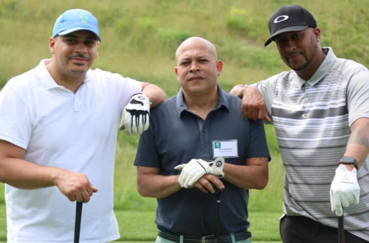 ANDRUS staff golfers, from left, Justin Baez, Rene Hernandez, and Chris Crooms took part in the tournament.