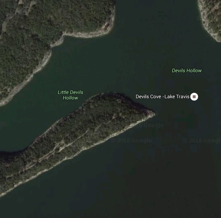 The Travis County Sheriff’s Office in Texas said it was notified of a person missing from a party barge in the Devil’s Hollow area of Lake Travis.