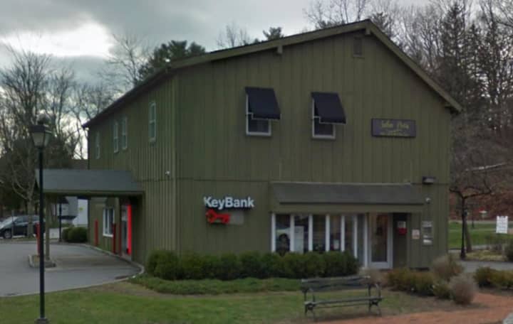 KeyBank&#x27;s Pound Ridge branch, pictured in a January 2016 Google Maps trip.