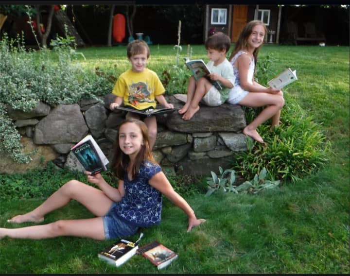 The Simmons kids of Danbury: Alexandra, 11; Molly, 9; Jonathan, 6; and Benjamin, 3. Not pictured: Daniel, 16 and Andrew, 14