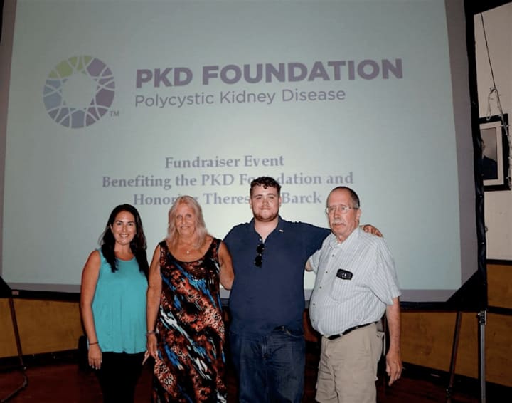 TJ Sullivan raised $2,000 for the PKD Foundation and Theresa LaBarck Donation Fund last year.