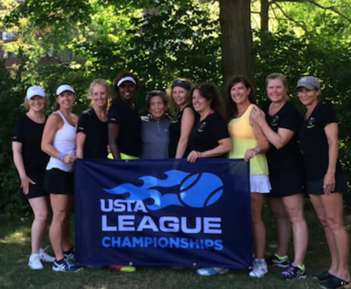 The Stingers 4.0 Women&#x27;s Team is headed to USTA Nationals. The players, from left to right, are Val Frost, Kelly Genova, Meg Spescha, Lisa Cassells, June Wang, Barbara Naparano, Wendy Laychak, Michele Tesei, Bettina Routh and Meredith Bergman.