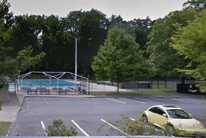 The Lake Street pool in Pleasantville. A man was found in his car at the pool Friday morning, News 12 says.