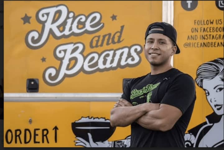 Danbury resident Jasson Arias recently opened a food trailer business called &quot;Rice and Beans.&quot;