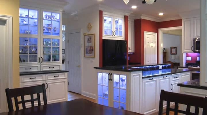 HM Remodeling helped turn a dark, cramped kitchen into the center of this Silvermine home.