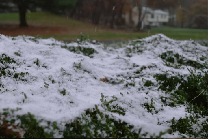 Up to an inch of snow may fall early Monday in parts of Fairfield County.