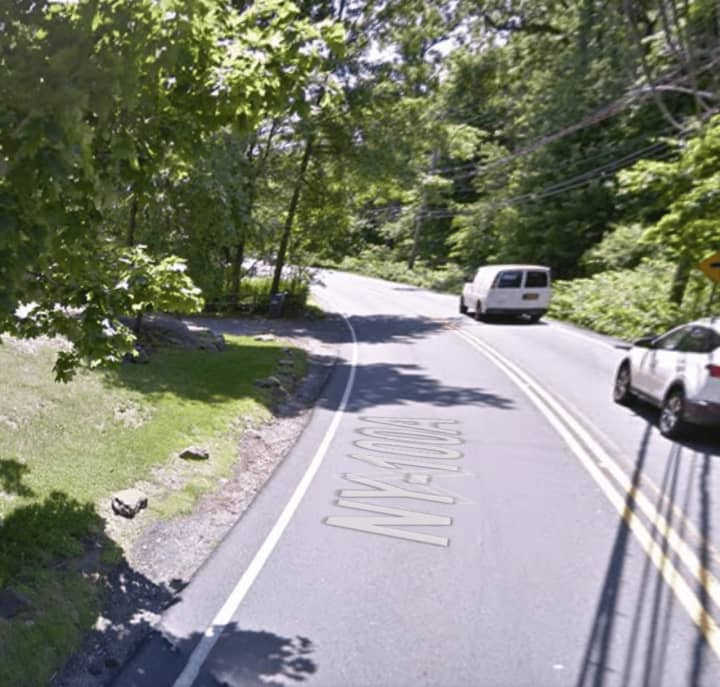The crash occurred in this area at around 2:15 p.m. Friday near a residence at 313 West Hartsdale Avenue