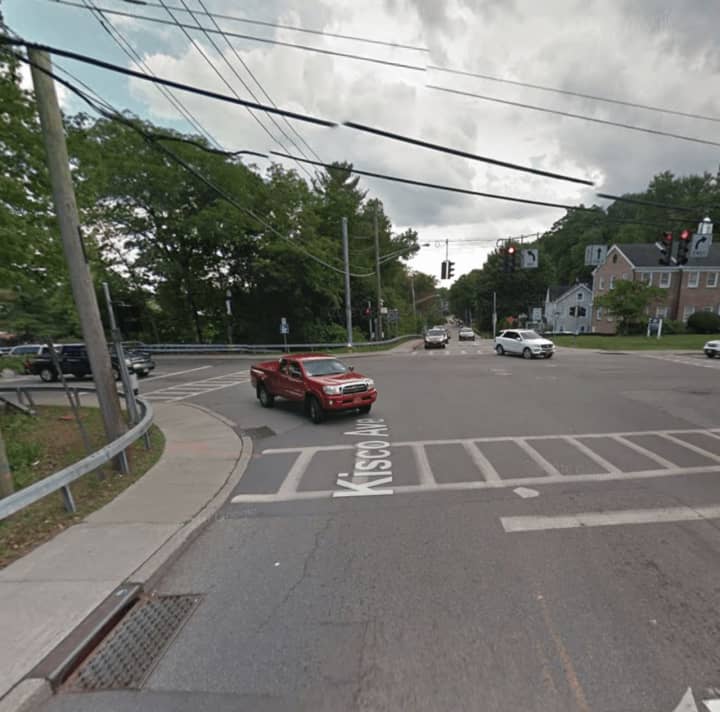 The intersection of Route 133 and Kisco Avenue.