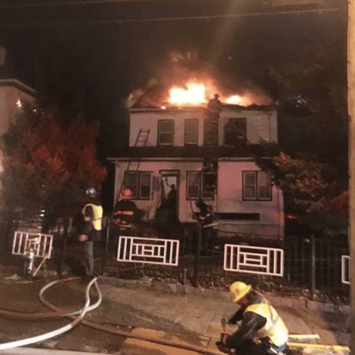 Mount Vernon firefighters took approximately two hours to knock down the flames of a North Columbus Avenue fire on Wednesday.