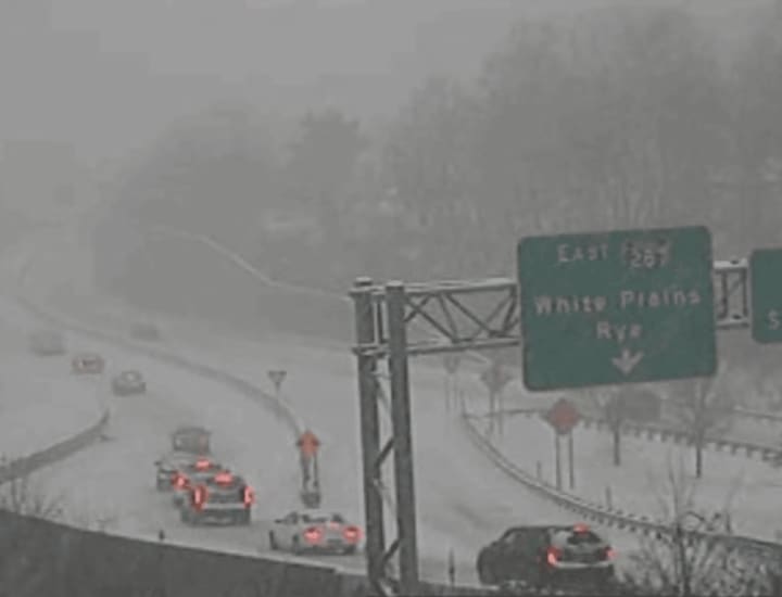 A look at I-287 at the I-87 interchange just before 8:30 a.m.