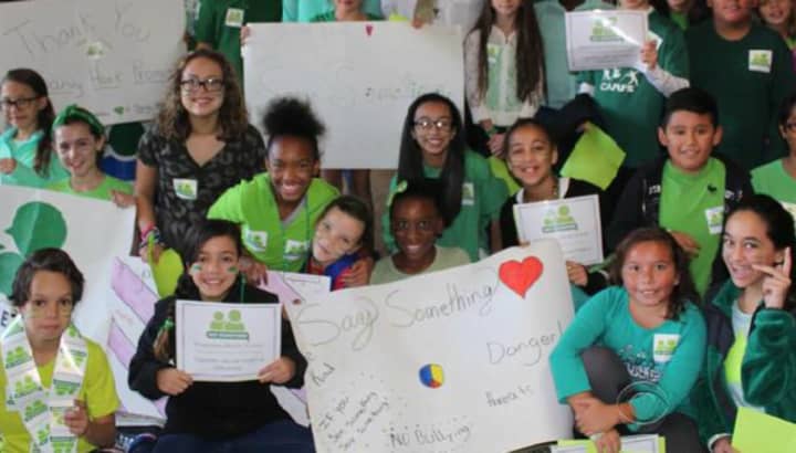 Students from Broadview Middle School in Danbury were featured in a CBS News story for their participation in a violence awareness program started by Sandy Hook Promise.