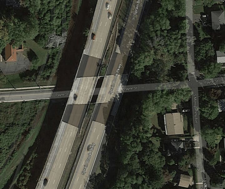 The segment of roadway on Payne Street under the Sprain Brook Parkway will be closed beginning on Tuesday afternoon.