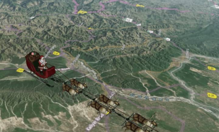 Santa will have delivered billions of gifts already throughout the world before arriving in the area, according to noradsanta.org.
