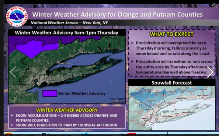 More info on the Winter Weather Advisory.