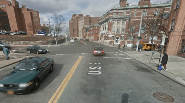 A child was hit by a car near the intersection of South Broadway and Vark Street in Yonkers.