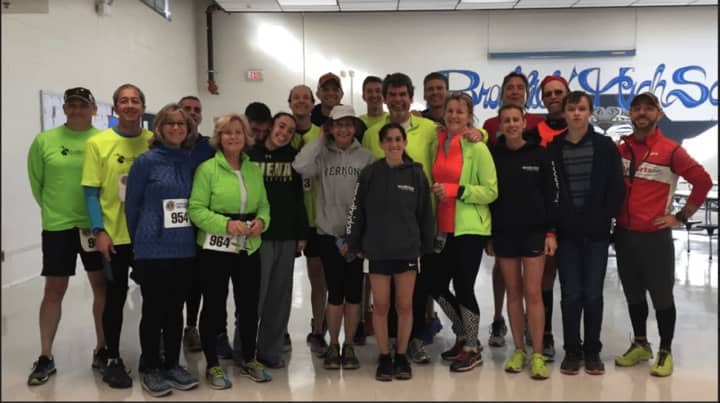 Members of the Woodbridge Running Group who took part in the  30th annual New Year&#x27;s Day Brookfield Lions Run for Sight 4-Miler on Sunday, Jan. 1.