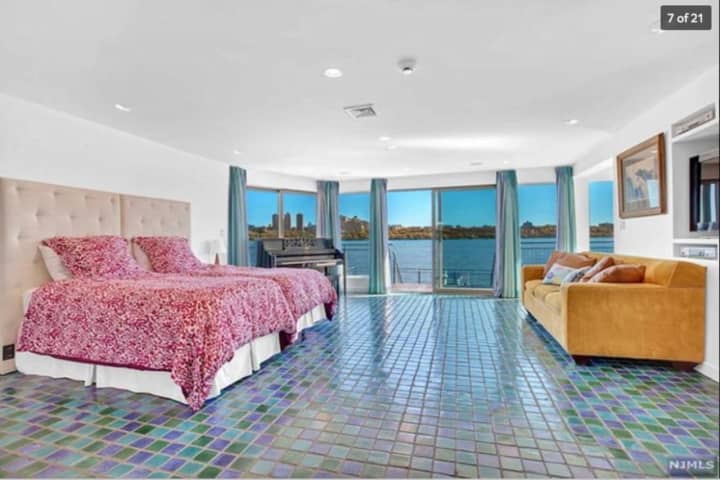 One of the 3 bedrooms in Rivera&#x27;s former Edgewater compound.