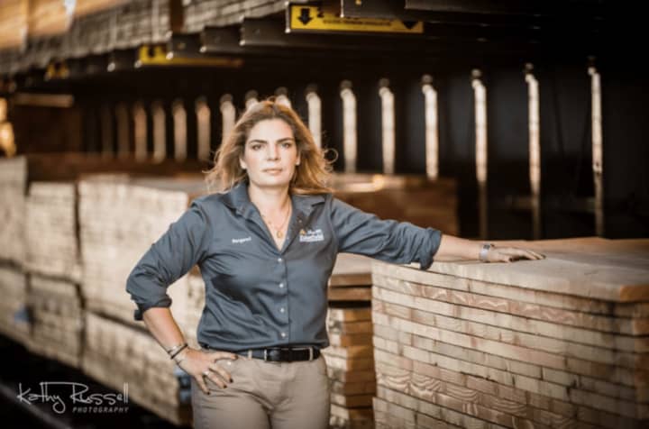 Margaret Price, CEO and owner of Ridgefield Supply Company.  Ridgefield Supply Company has re-created the original Victorian railroad station that was located on the property back in 1870.