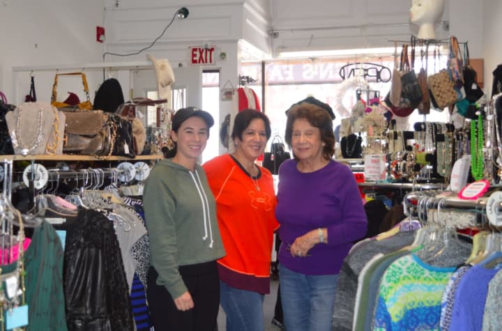 Cheryl Liotta, center, and her mother, Pat Haynes, right, run Hope Chest Consignments Boutique in Stamford along with Cheryl&#x27;s daughter, Samantha Perry.