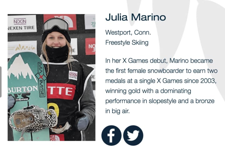 Vote for Julia Marino of Westport as best female athlete of the month