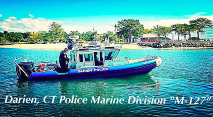 <p>Darien Police Marine Division&#x27;s M-127 boat.</p>