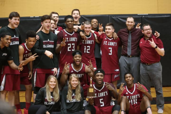 The boys basketball team from St. Luke&#x27;s in New Canaan captured the FAA title over the weekend.
