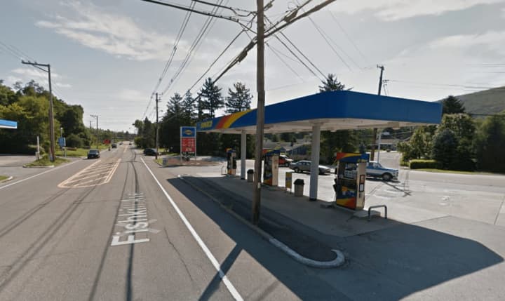 A Wallkill man was charged with robbing the Fishkill Sunoco using a knife.