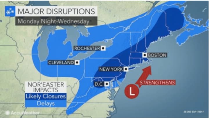Major disruptions are expected as a result of the Nor&#x27;easter.