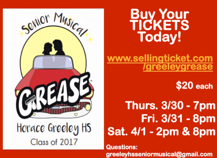 &quot;Grease&quot; has been selected as this year&#x27;s senior musical at Horace Greeley High School.