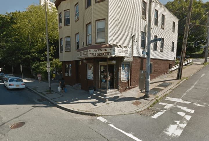 Two men were arrested in Yonkers after police interrupted a stabbing in progress at a local deli.