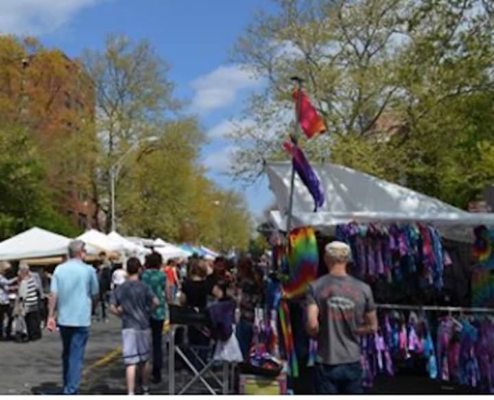 Two people were arrested at the Nyack Street Fair for selling counterfeit goods.