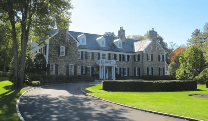 The mansion at 705 West Road in New Canaan was listed for sale for $4.725 million.
