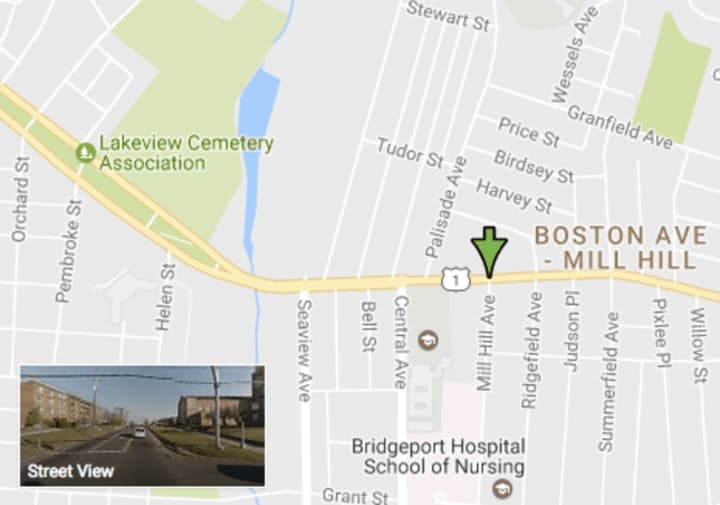 The hit-and-run crash occurred at Boston Avenue at Mill Hill Avenue in Bridgeport.