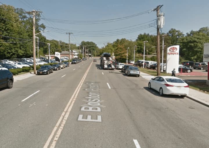 A child was hit by an SUV on Boston Post Road in Mamaroneck  Friday morning.