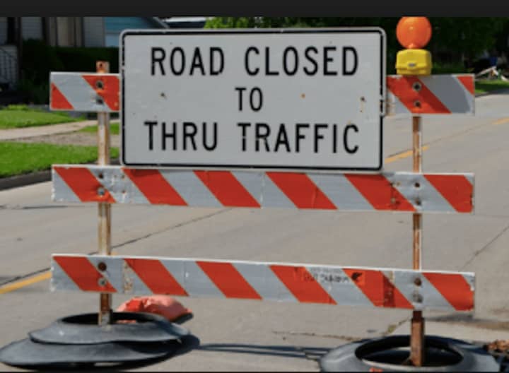 Numerous roads are closed in Pound Ridge.