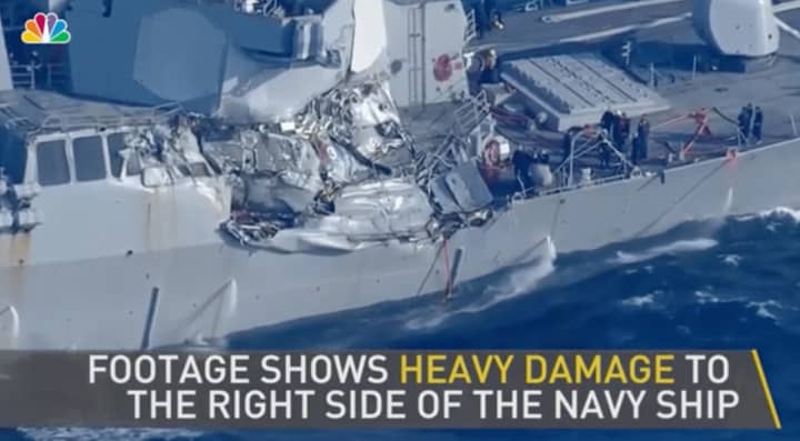 A Connecticut sailor was killed in the collision of the USS Fitzgerald with a cargo ship off the coast of Japan.