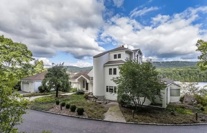 The house at 45 Wanzer Hill Road in Sherman, located on Candlewood Lake, is listed for $3.395 million.