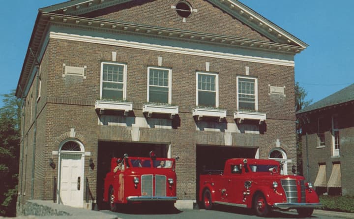 The original Popham Road Firehouse in Scarsdale.