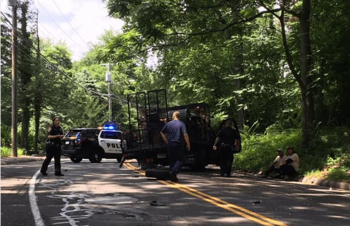 Norwalk police are on the scene of a crash Tuesday afternoon on West Rocks Road.