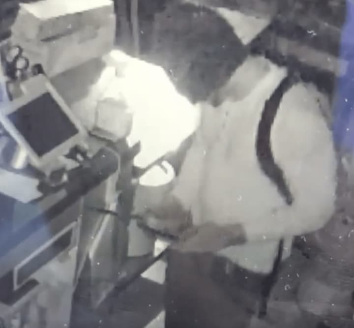 A man was caught on surveillance tapes breaking into Reilly&#x27;s Ribcage in Bergenfield Wednesday.