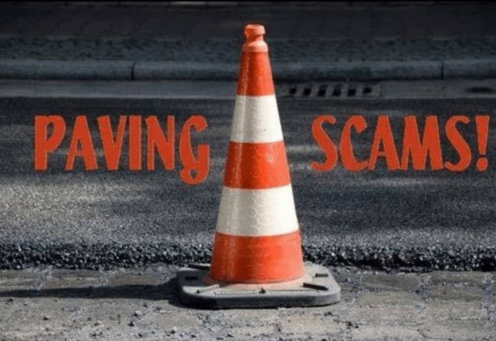 Police in Irvington have cautioned of a paving scam.
