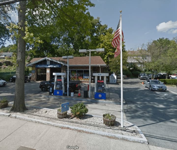 The Gulf station on Boston Post Road in Mamaroneck.