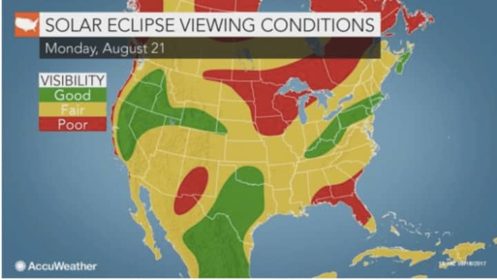 Viewing conditions for Monday&#x27;s eclipse will be good in the Hudson Valley.
