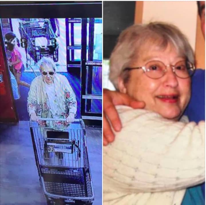The woman, named Betty and pictured here, was dropped off at ShopRite In Airmont Tuesday morning by a friend and was going to be picked up later at the same location by the friend, Ramapo Police said.